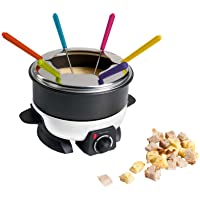 Set de fondue para 6 personas con termostato (olla para fondue (1-6 L- Fondue de queso- Fondue de chocolate- protección…